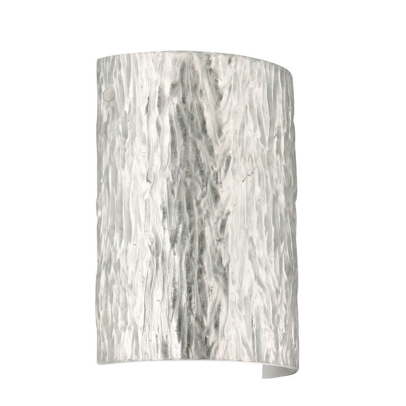 Besa 7090SF-LED-PN Tamburo One Light Wall Sconce Polished Nickel