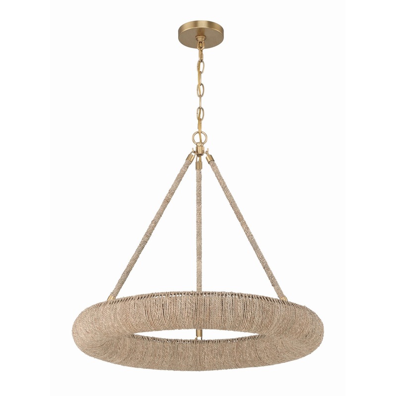 LED Chandelier from the Oakley Collection in Soft Gold Finish by Crystorama