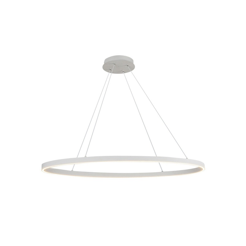 LED Linear Pendant from the Ovale Collection in White Finish by Kuzco Lighting