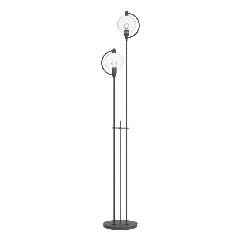 Pluto Floor Lamp Natural Iron Clear Glass (ZM)