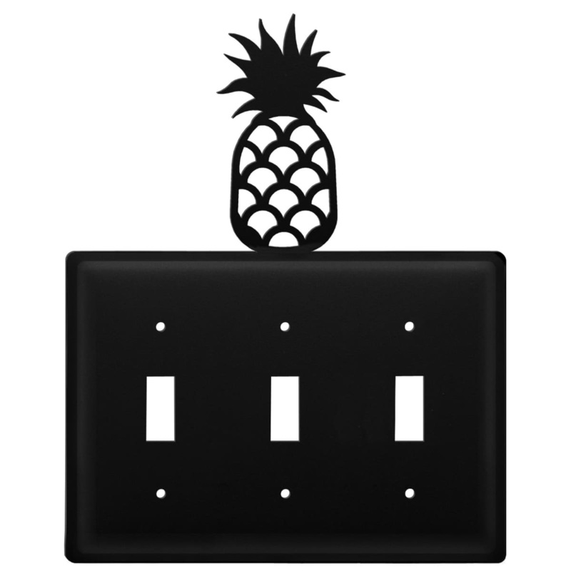Village Wrought Iron ESSS-44 Triple Pineapple Triple Switch Cover