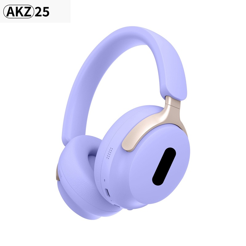 AKZ 25 Wireless Over-Ear Headphones – Bluetooth 5.3, Hi-Fi Audio, Noise-Isolating, Long Battery Life(purple)