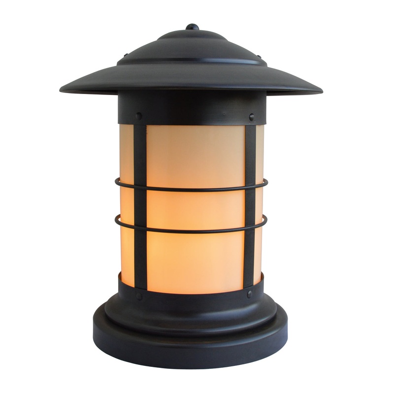 Arroyo NC-14CR-BZ Newport One Light Column Mount Bronze