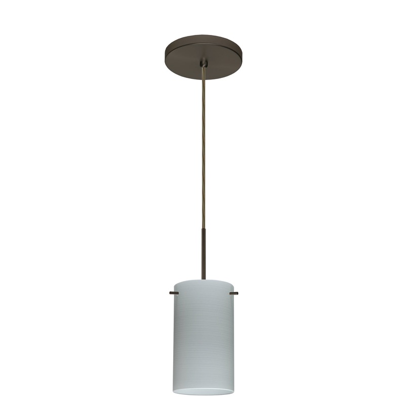 Besa 1BT-4404KR-MED-BR Stilo One Light Pendant Bronze
