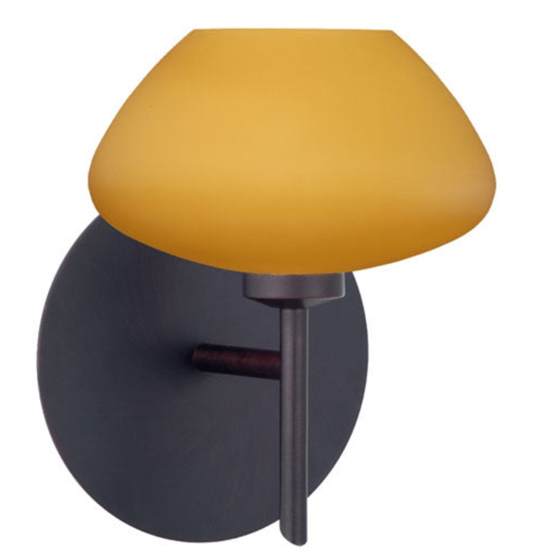 Besa 1SW-541080-BR Peri One Light Wall Sconce Bronze