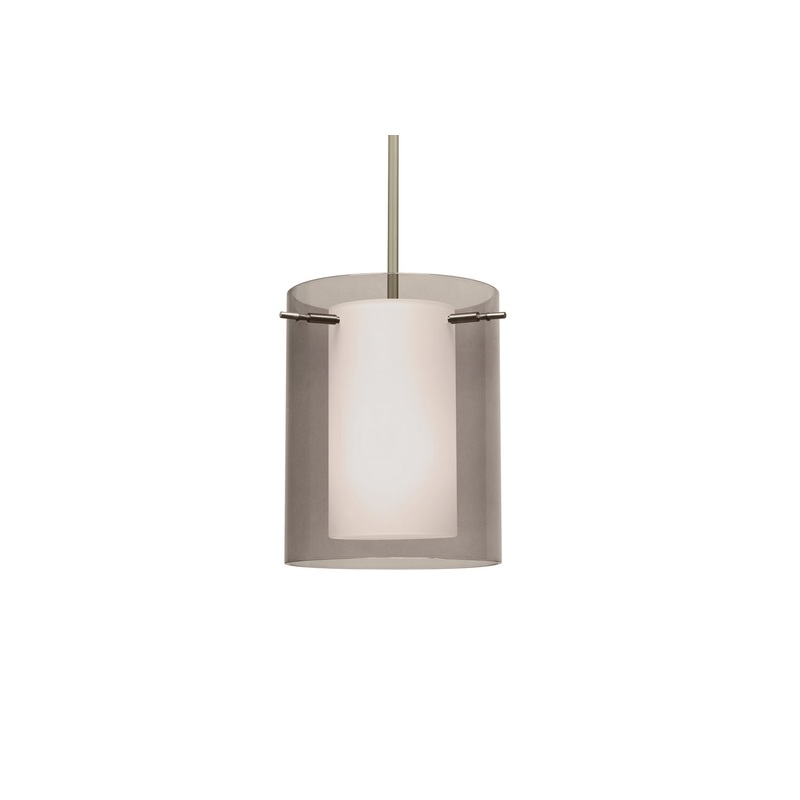 Besa 1TT-S00607-SN Pahu One Light Pendant Satin Nickel