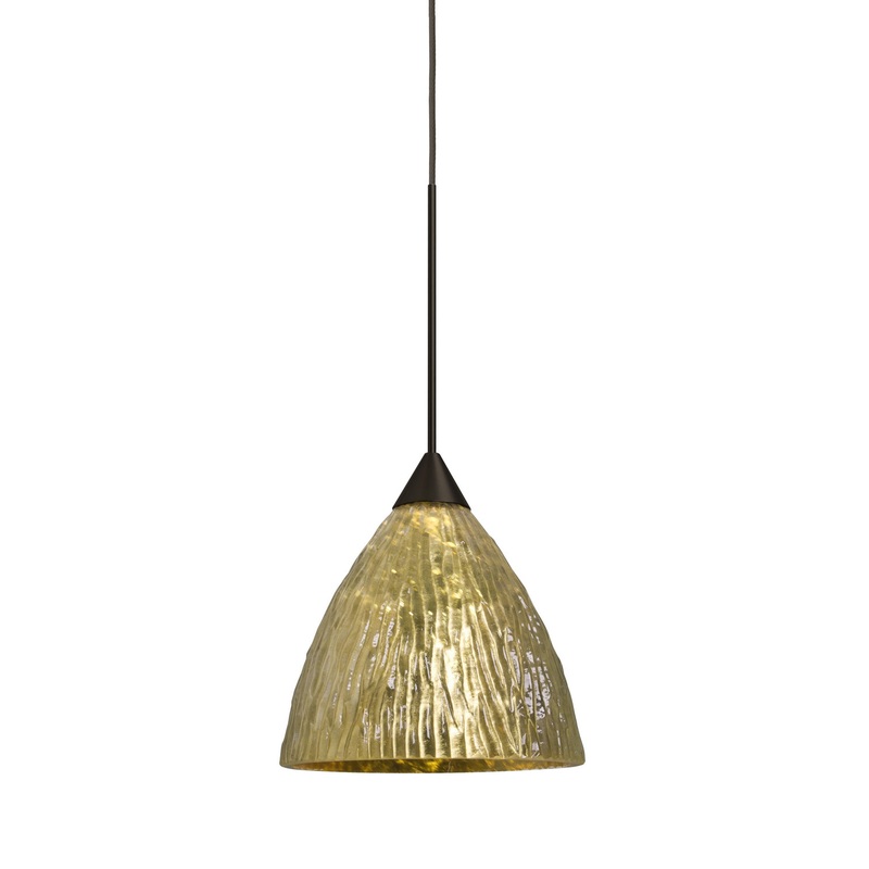 Besa 1XC-EVEGS-LED-BR Eve One Light Pendant Bronze