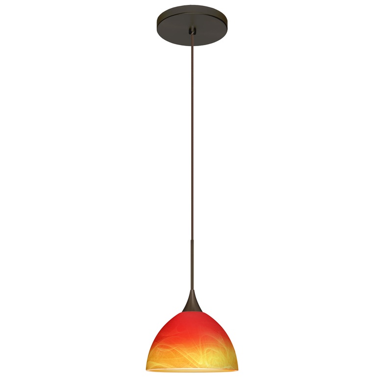 Besa 1XT-4679SL-BR Brella One Light Pendant Bronze