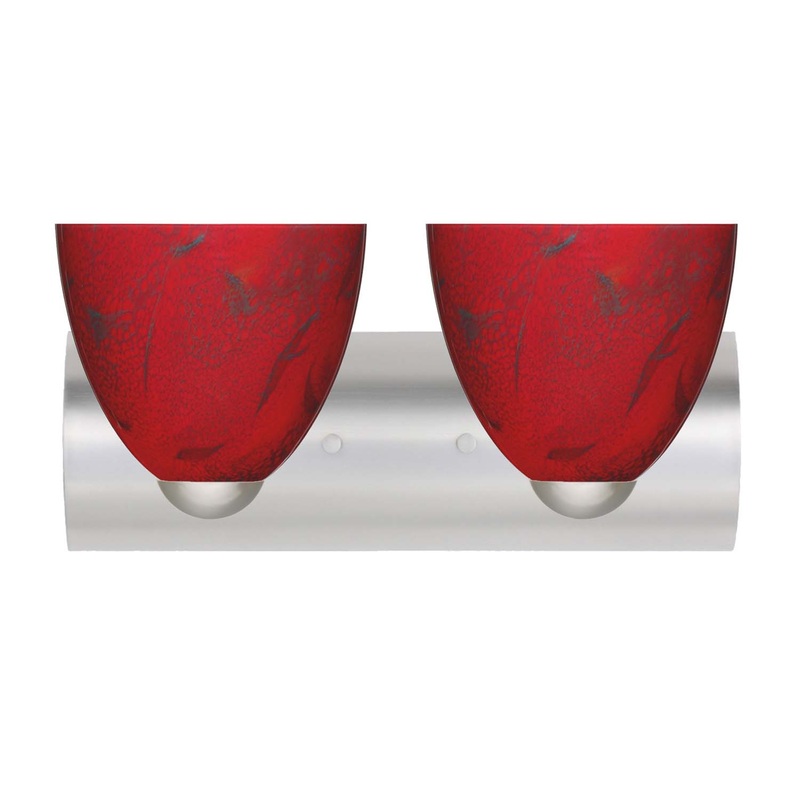 Besa 2WZ-7572MA-SN Sasha Two Light Wall Sconce Satin Nickel (Discontinued)