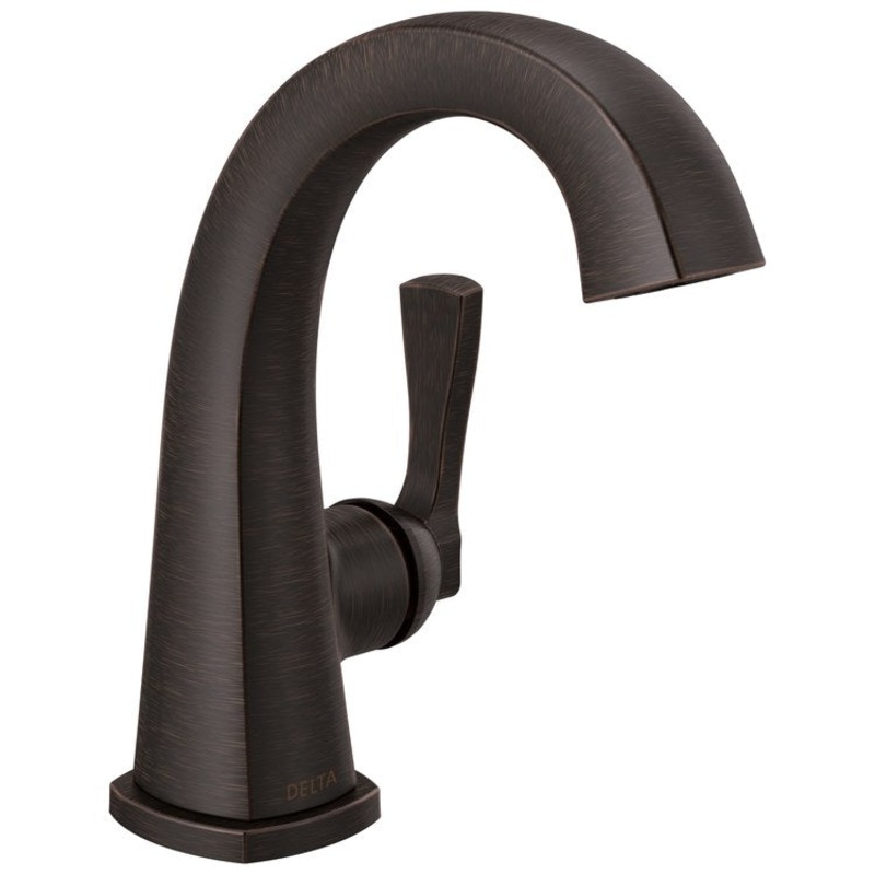 Lavatory Faucet Stryke 4 Inch Spread 1 Lever ADA WaterSense/CALGreen Venetian Bronze 1.2 Gallons per Minute Deck Mount Metal Pop-Up Drain 1/3 Hole