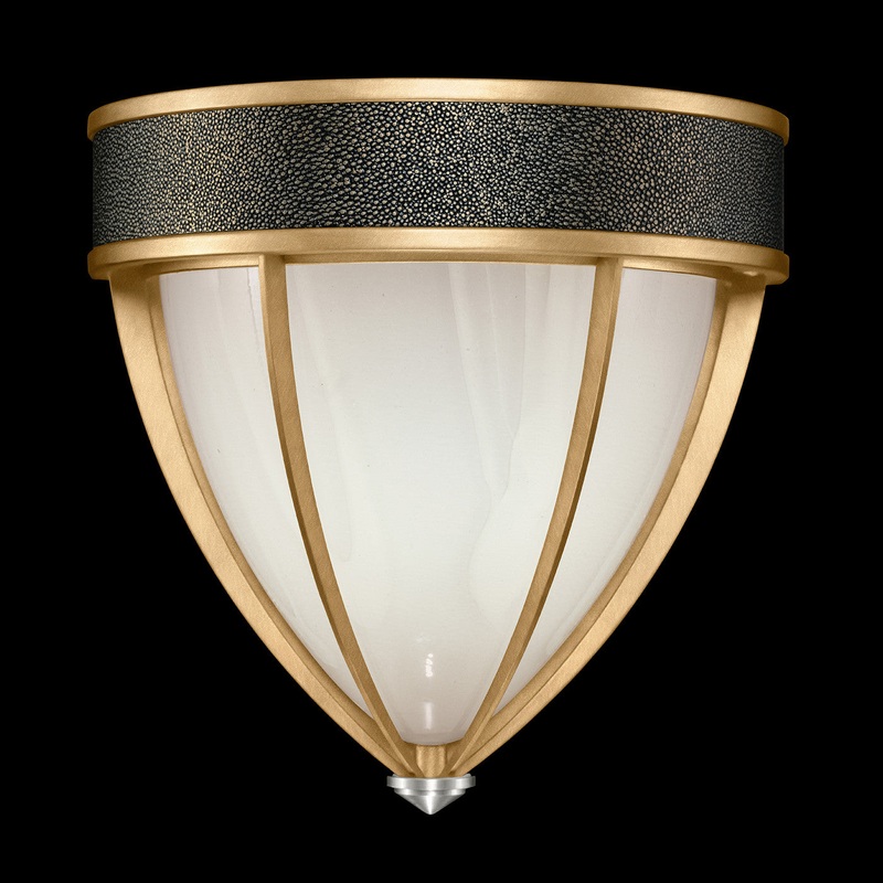 Mirage 12.25″H Sconce Gold Leaf/Nickel/Black Knight