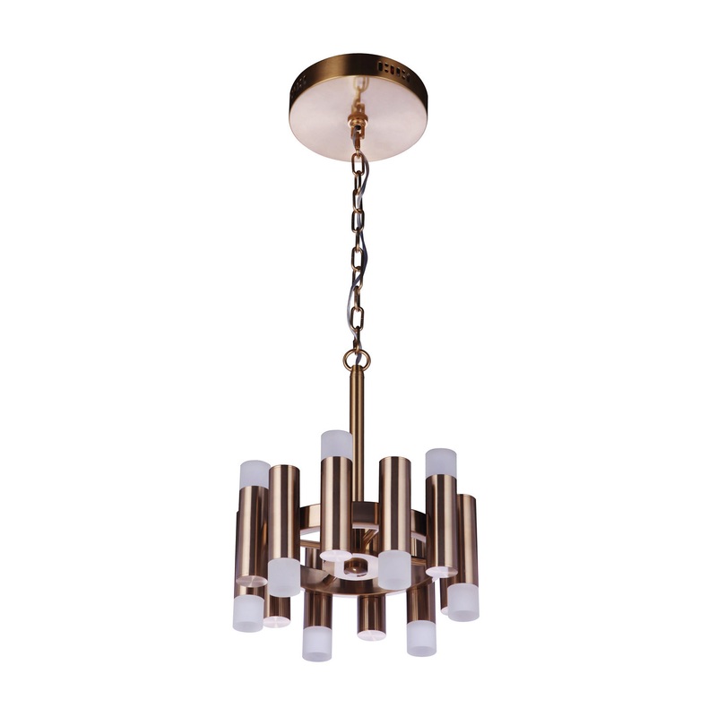 Craftmade 57552-SB-LED Simple Lux LED Convertible Semi Flushmount Satin Brass