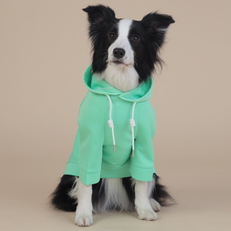 Green Classic Dog Sweatshirt with Hood & Drawstrings – For Large Dogs (Size : 7XL)