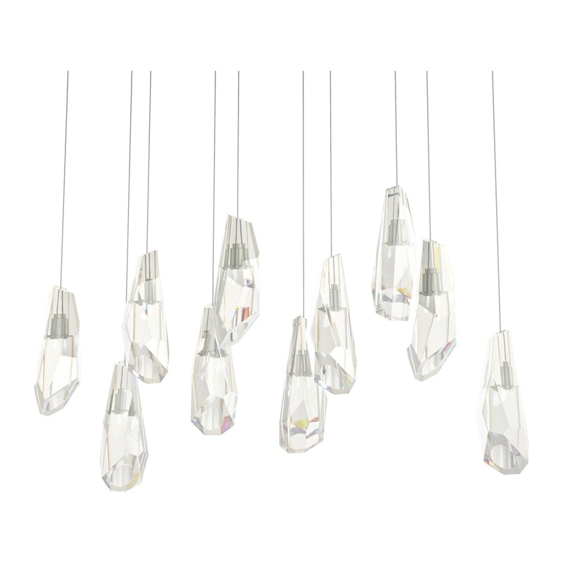 Luma 10-Light Large Crystal Pendant Sterling