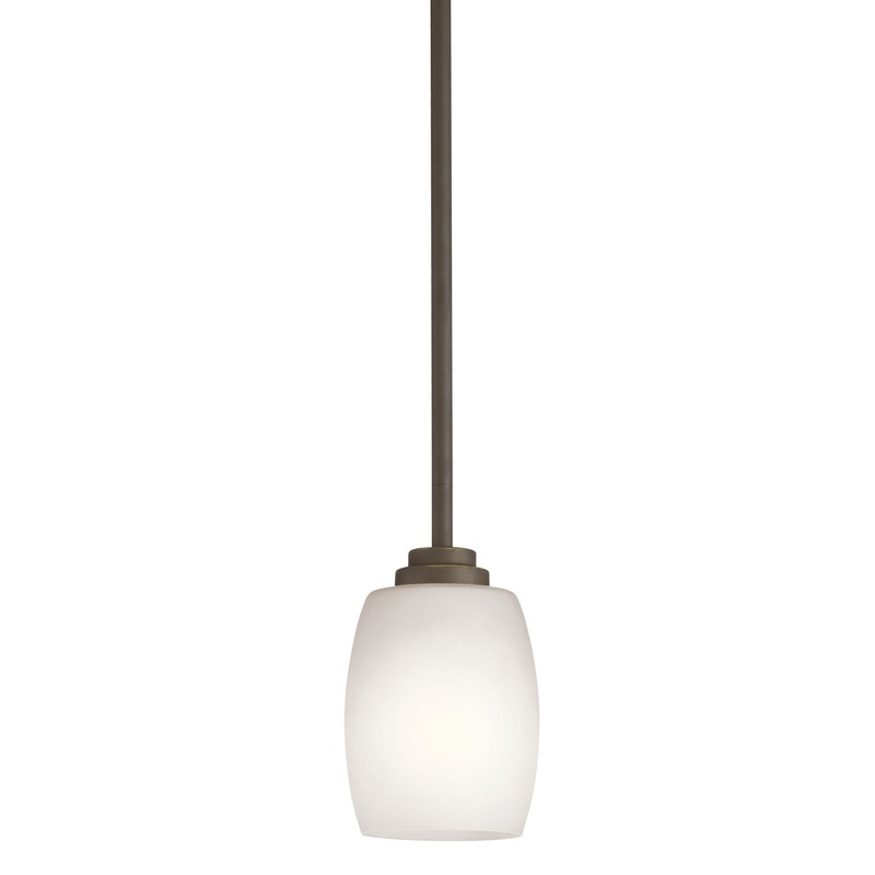 One Light Mini Pendant from the Eileen Collection in Olde Bronze Finish by Kichler
