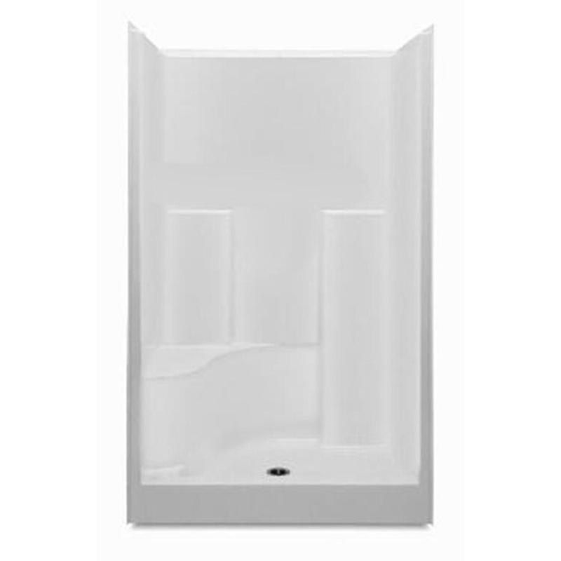 Shower Module 48 x 36 x 76 Inch Acrylic White 1 Pieces Left Hand Seat