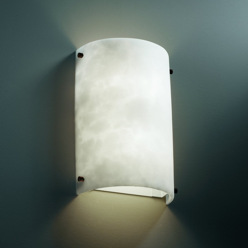 Wall Sconce from the Clouds Collection in Dark Bronze Finish by Justice Designs