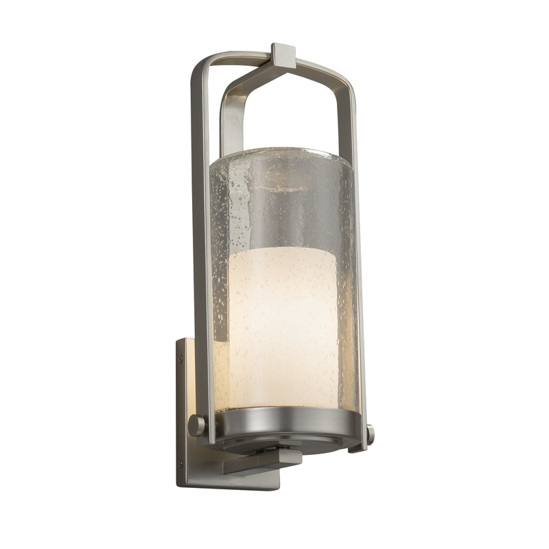 Wall Sconce from the Fusion Collection in Brushed Nickel Finish by Justice Designs