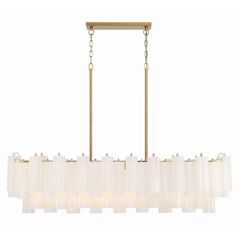 14 Light Chandelier from the Addis Collection in Aged Brass Finish by Crystorama
