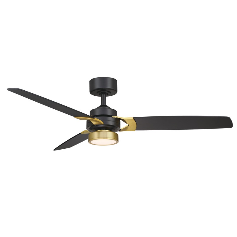 52″Ceiling Fan from the Amped Collection in Black Finish by Fanimation