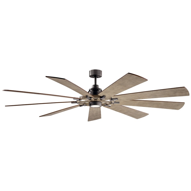 65″Ceiling Fan from the Gentry Collection in Anvil Iron Finish by Kichler
