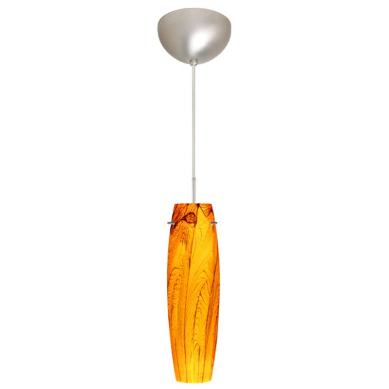 Besa 1BC-4121HB-SN Tu Tu One Light Pendant Satin Nickel