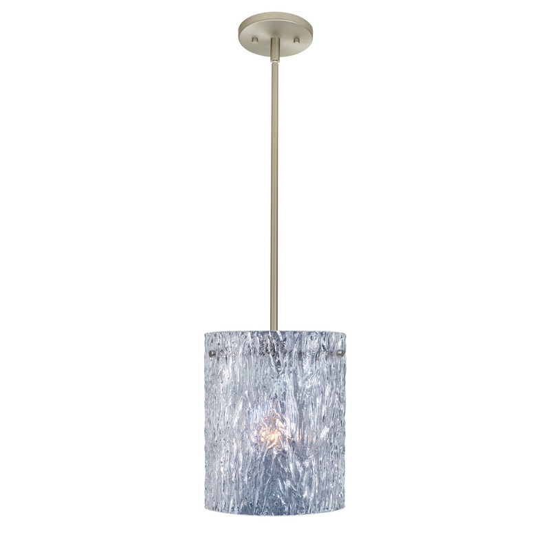 Besa 1TT-400600-SN Tamburo One Light Pendant Satin Nickel