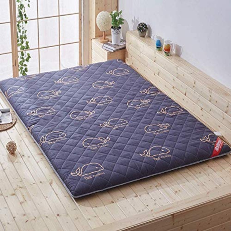HKX Tappetino Addensato Materassino per Dormire Fondotinta Pieghevole Futon-F Singolo 90×200 cm (35×79 Pollici)