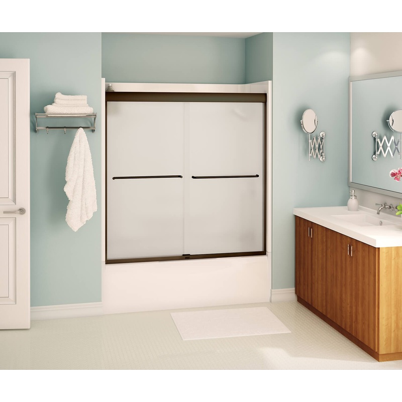 Kameleon Sliding Tub Door 51-55 x 57 in. 6 mm