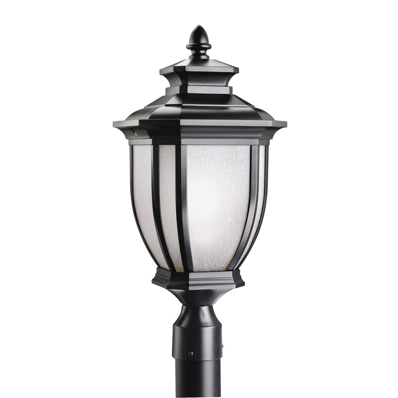 Kichler 9938BK One Light Outdoor Post Mount, Black