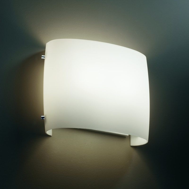 LED Wall Sconce from the Fusion Collection in Polished Chrome Finish by Justice Designs