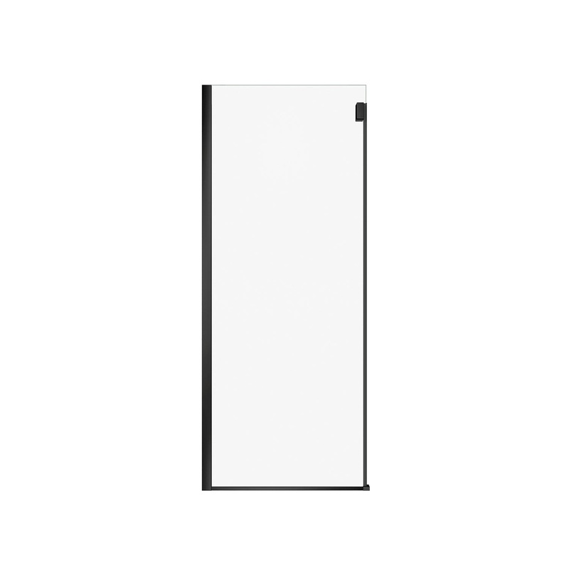 MAAX 139953-810-340-000 Duel Alto Return Panel for 32 in. Base with Clear glass in Mat Black