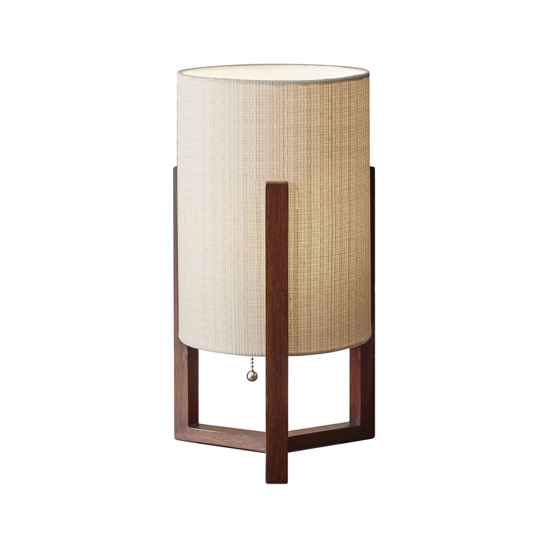 Quinn Table Lantern Walnut Birch Wood