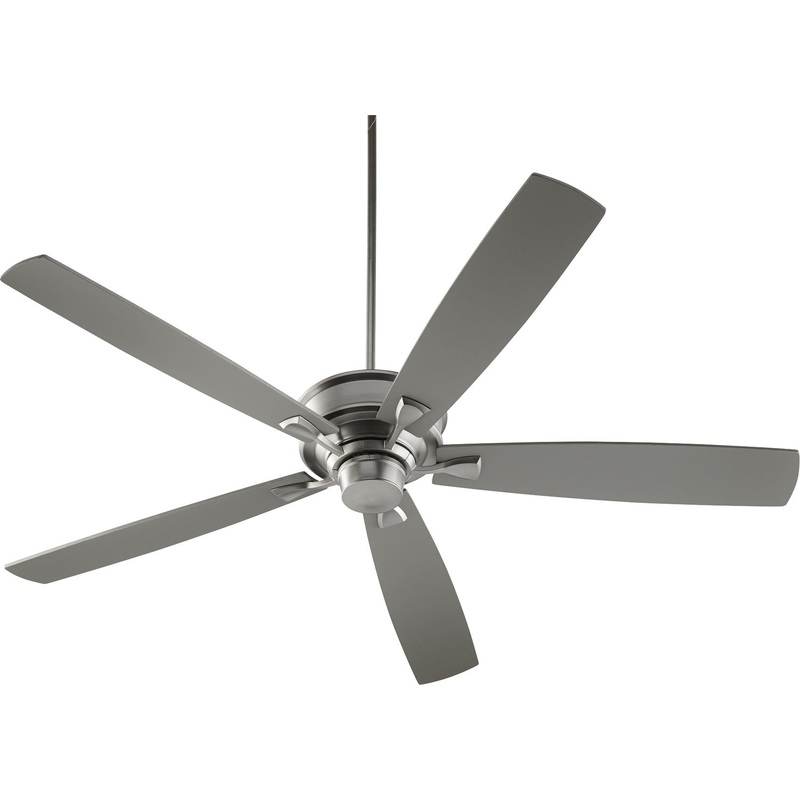 70″ Ceiling Fan from the Alton Collection in Satin Nickel Finish by Quorum