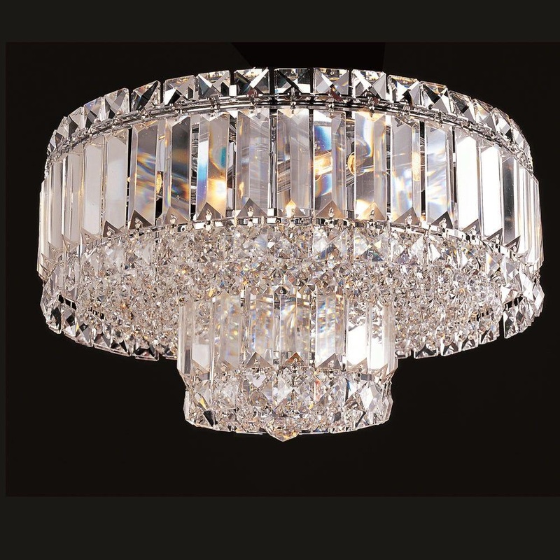 Avant-Garde 5-Light Flush Mount Chrome
