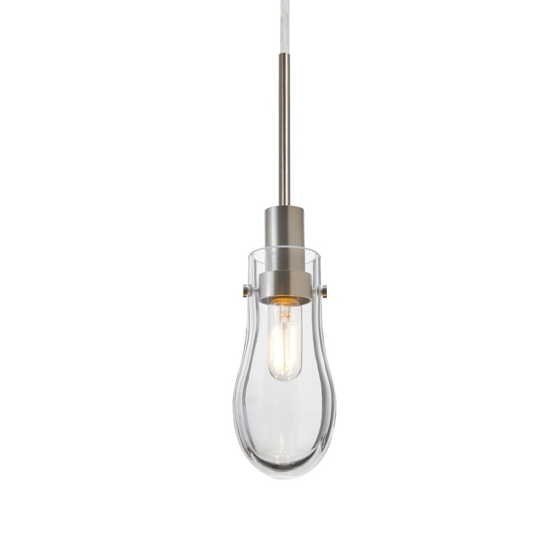 Besa 1JT-WISHCL-EDIL-SN Wish One Light Pendant Satin Nickel