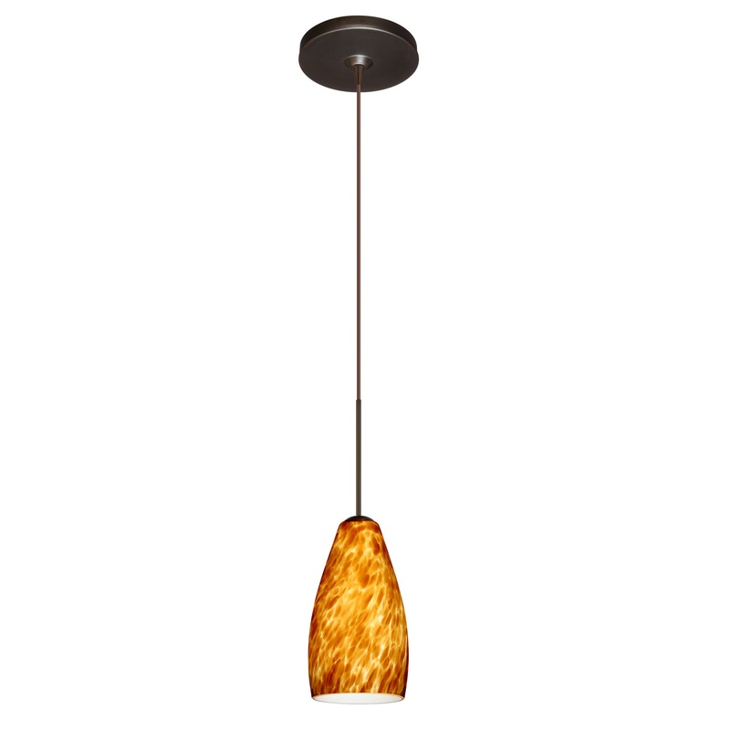 Besa 1XP-719818-BR Karli One Light Pendant Bronze (Discontinued)