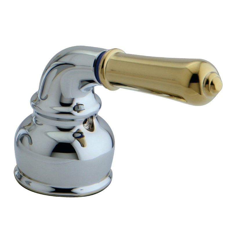 KSH2954C Cold Metal Cross Handle, Polished Chrome/Polished Brass