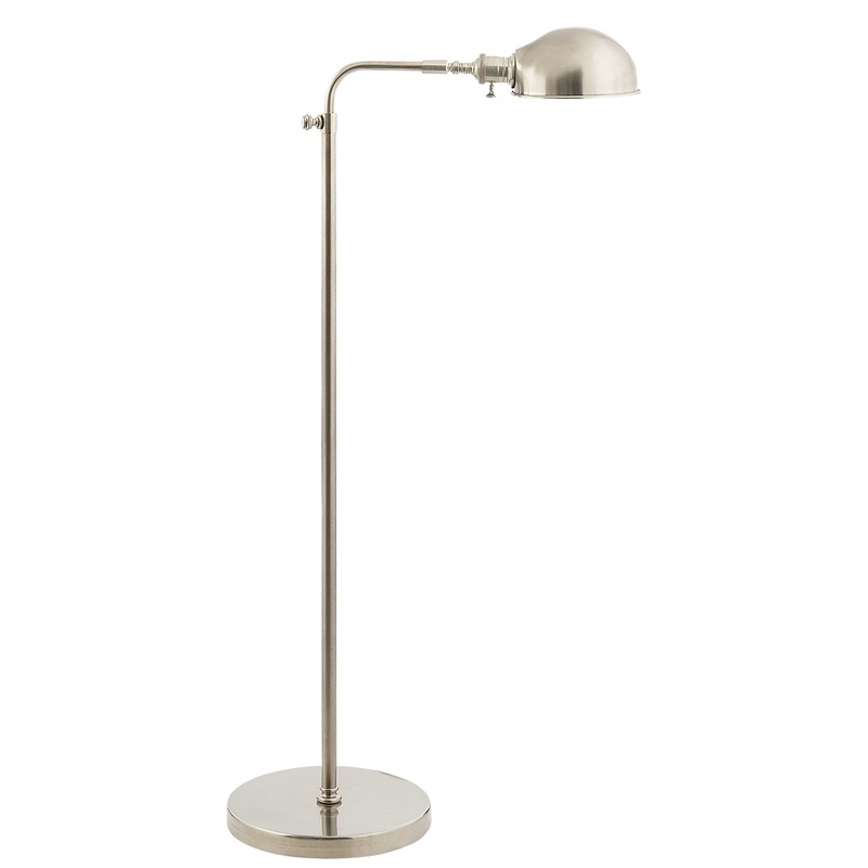 One Light Floor Lamp from the Old Pharmacy Collection in Antique Nickel Finish by Visual Comfort Signature