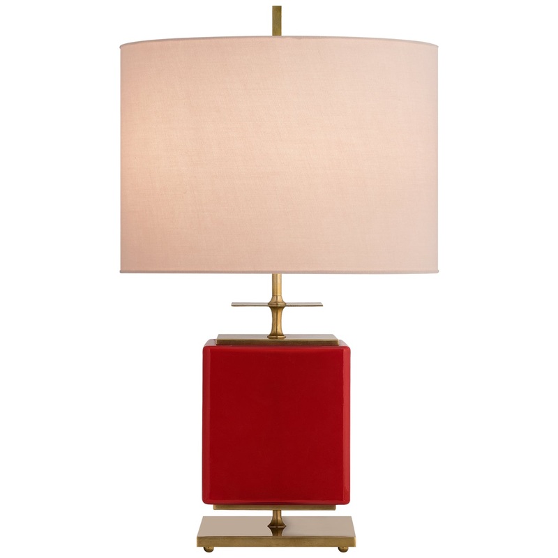 One Light Table Lamp from the Beekman Collection in Maraschino Finish by Visual Comfort Signature