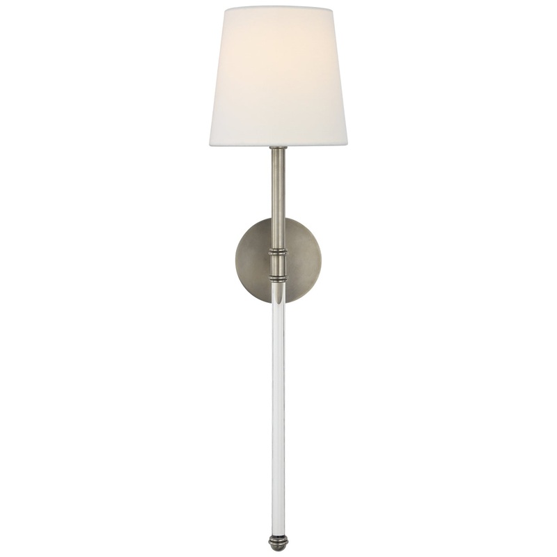 One Light Wall Sconce from the Camille Collection in Antique Nickel Finish by Visual Comfort Signature