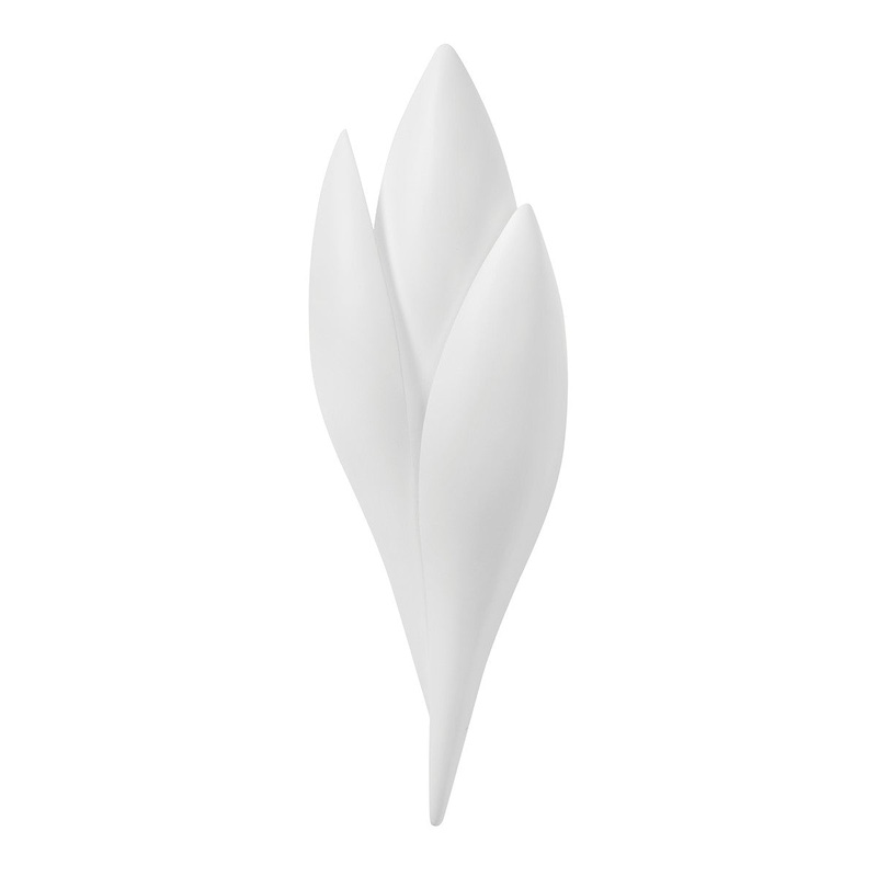 One Light Wall Sconce from the Rose Collection in Gesso White Finish by Troy Lighting