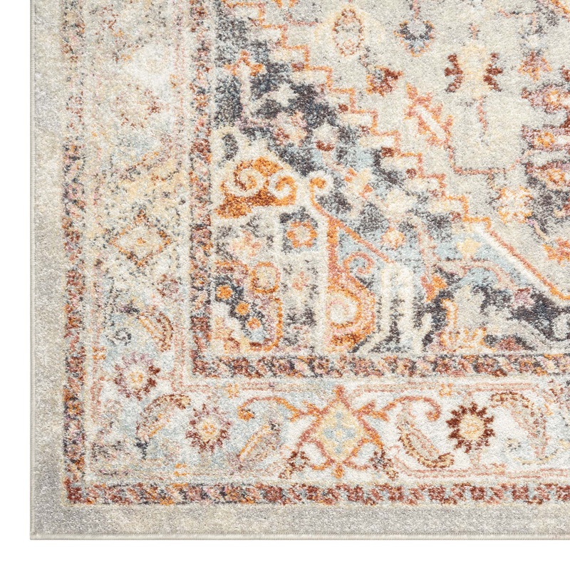 Ornate Persian Vintage Rug – Grey – 200×290