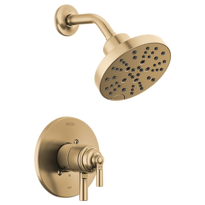 Shower Trim In2ition Saylor 17 Series 2 Lever Brilliance Champagne Bronze WaterSense ADA 1.75 Gallons per Minute