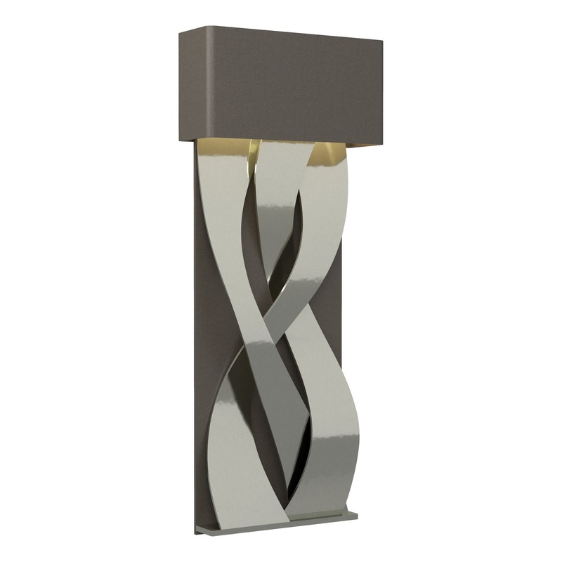 Tress Small LED Sconce Dark Smoke Sterling