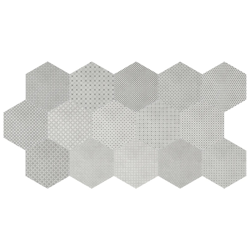 8 In Hex Tapestri Wool Blend Hexagon 8.5″ x 8″.5