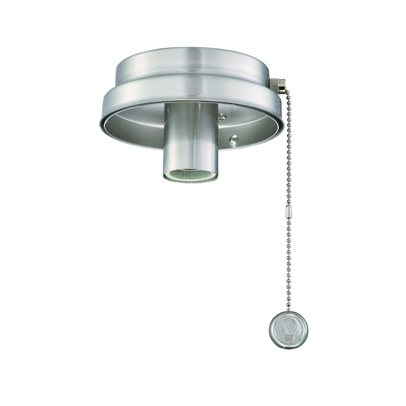 Fanimation F6BN Fitters One Light Fan Light Kit Brushed Nickel (Discontinued)