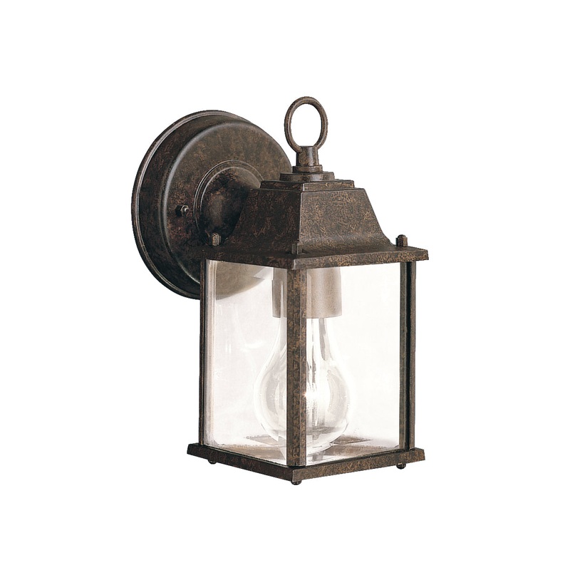 Kichler 9794TZ One Light Outdoor Wall Mount, Tannery Bronze