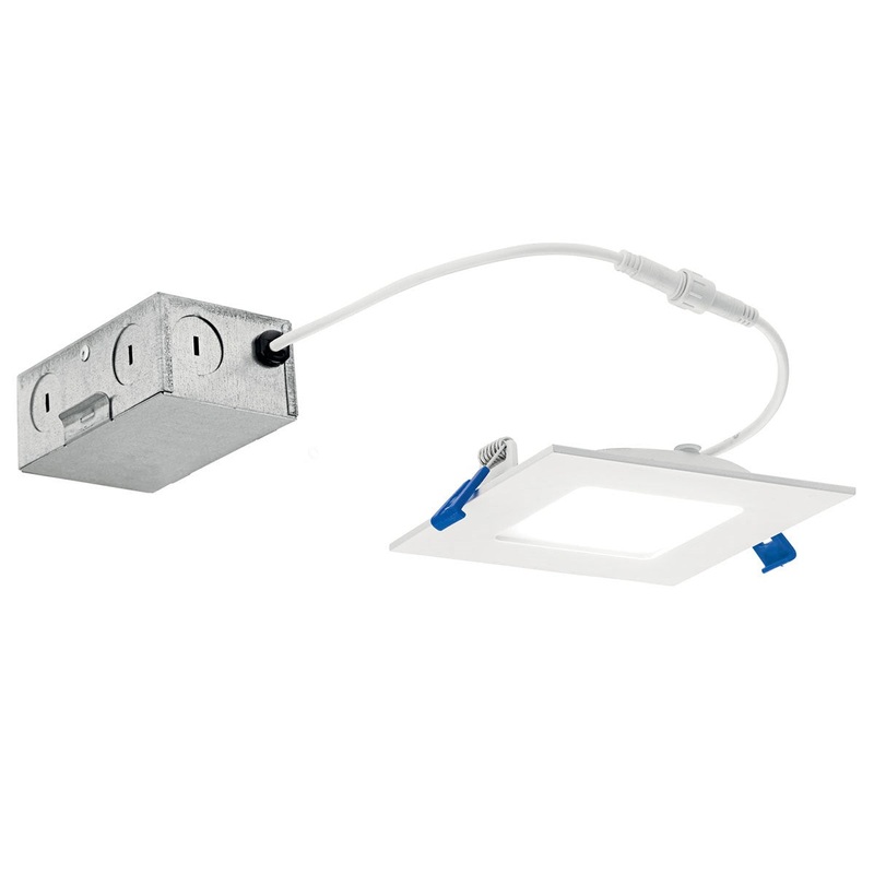 Kichler DLSL04S3090WHT LED Downlight, Textured White