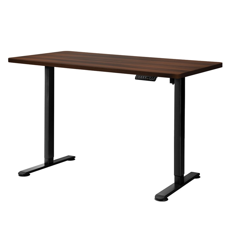 Levede Motorised Standing Desk Adjustable 140cm Walnut 1000x 1MM